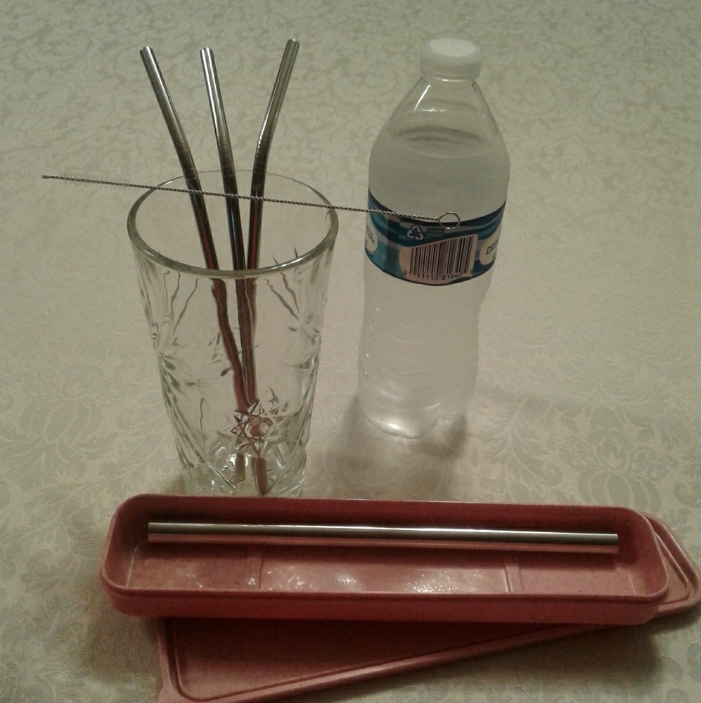 Stainless  straws.